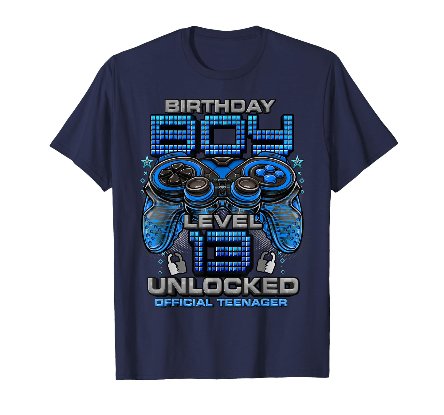 Level 13 Unlocked Awesome Since 2010 13th Birthday Gaming T-Shirt