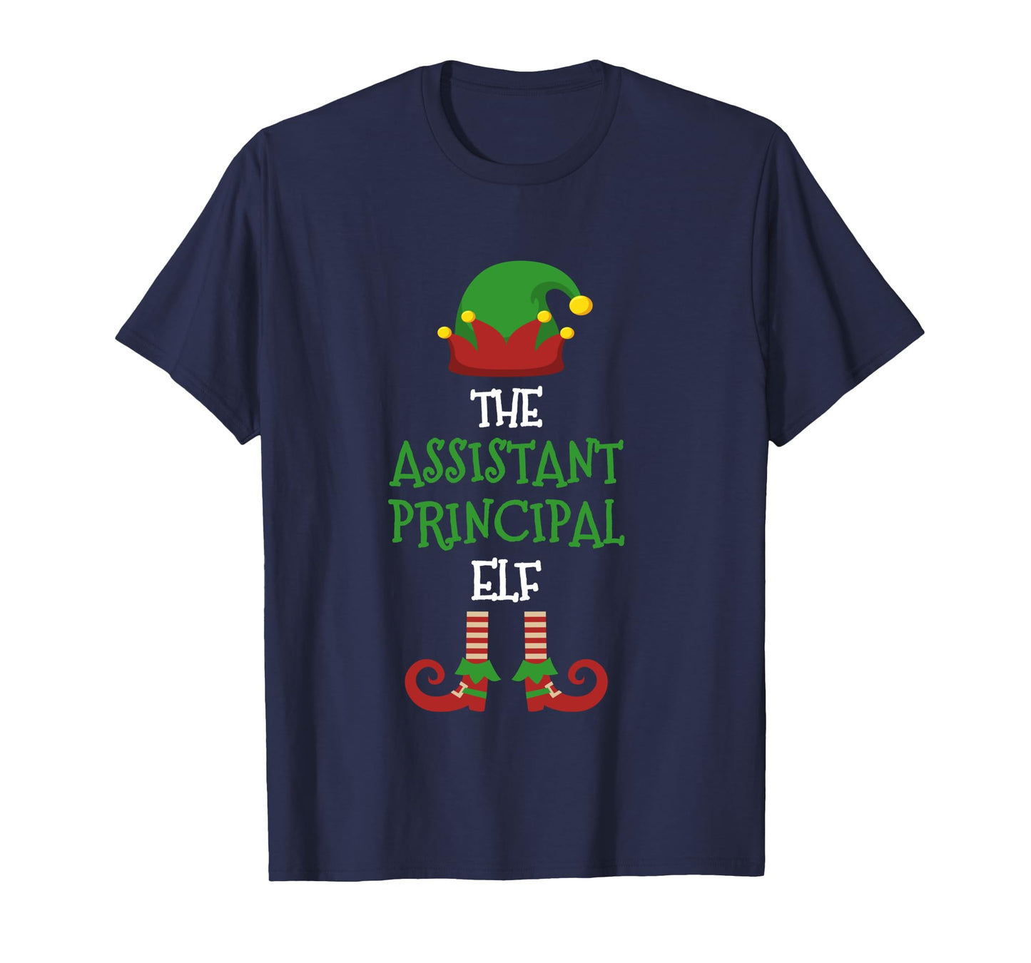 Assistant Principal Elf Matching Pajamas Christmas Teacher Long Sleeve T-Shirt