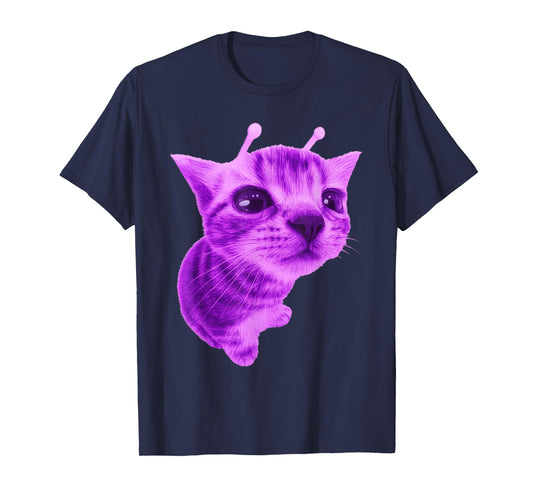 Gnarp Cat Silly Alien Cat Meme Brainrot Meme Funny Silly Cat T-Shirt