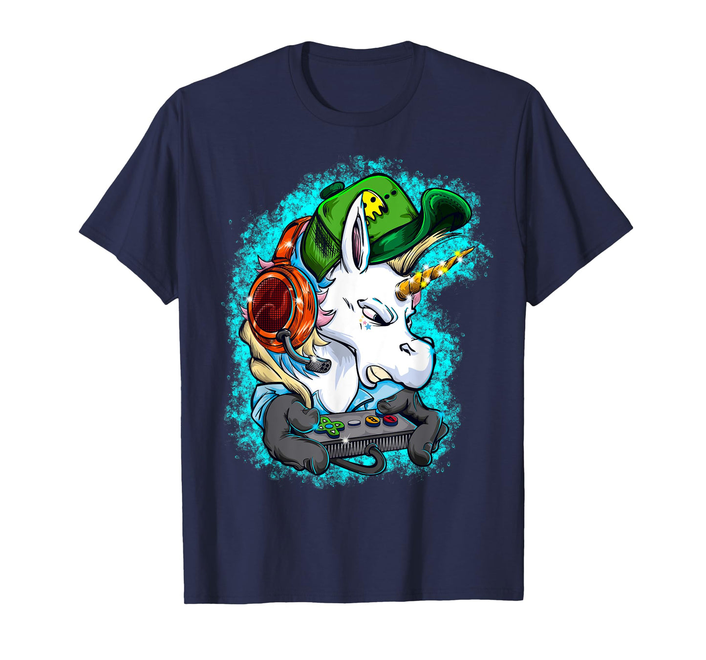 Awesome Unicorn Video Gamer Gaming T-Shirt Gift Clothes T-Shirt