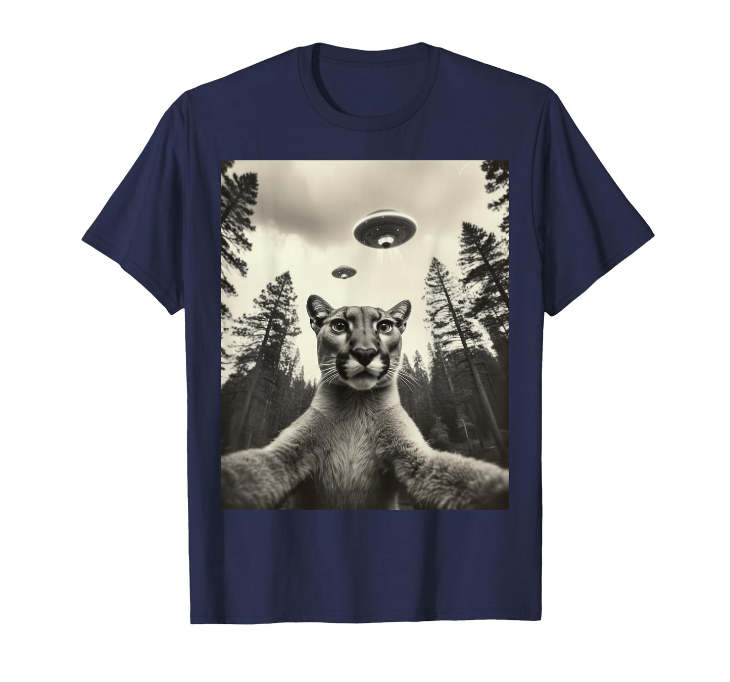 Alien Encounter: Puma Selfie with UFO T-Shirt