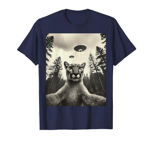 Alien Encounter: Puma Selfie with UFO T-Shirt