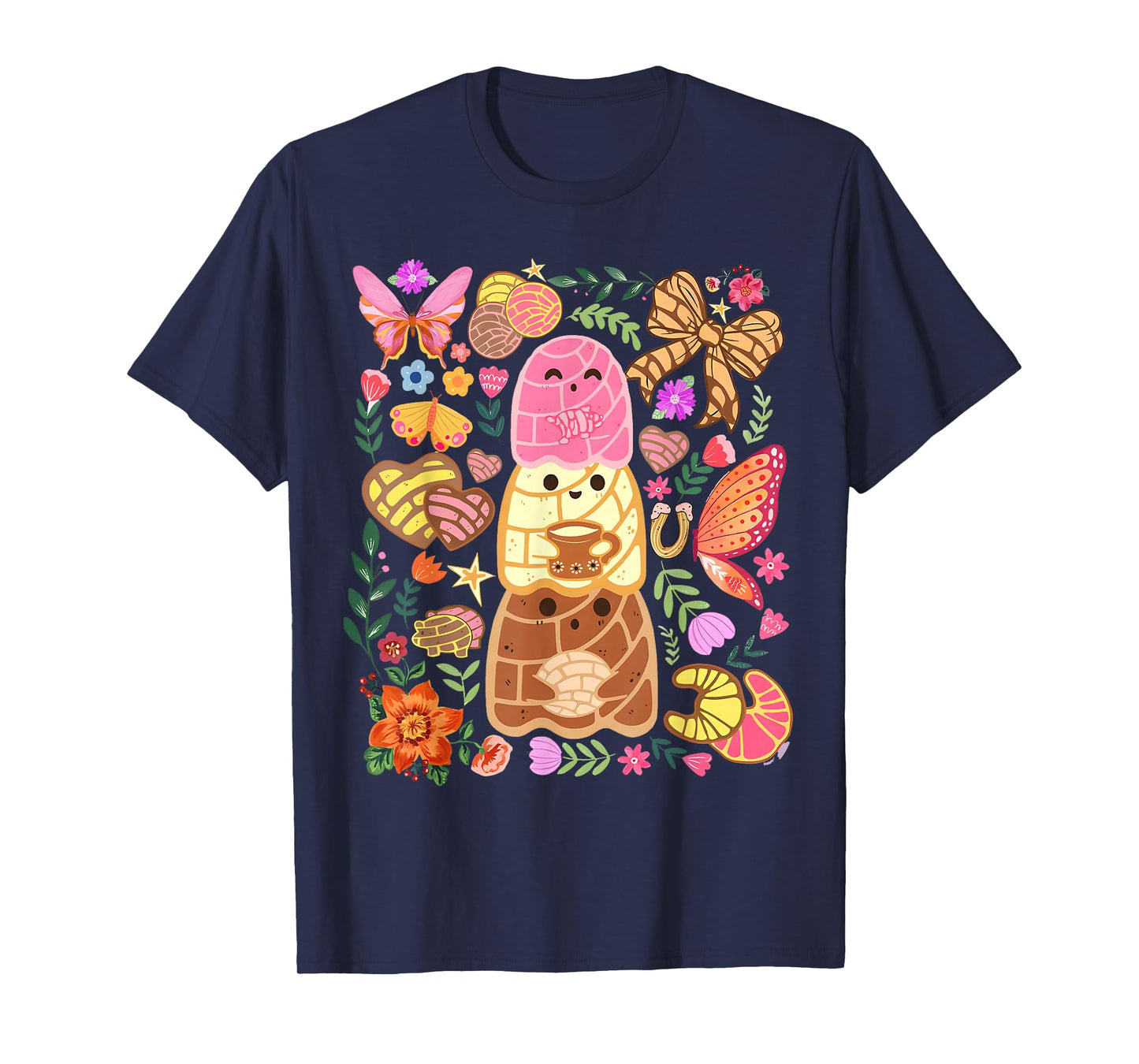 Pantasmas Ghost Funny Spooky Conchas Mexican Ghost Halloween T-Shirt