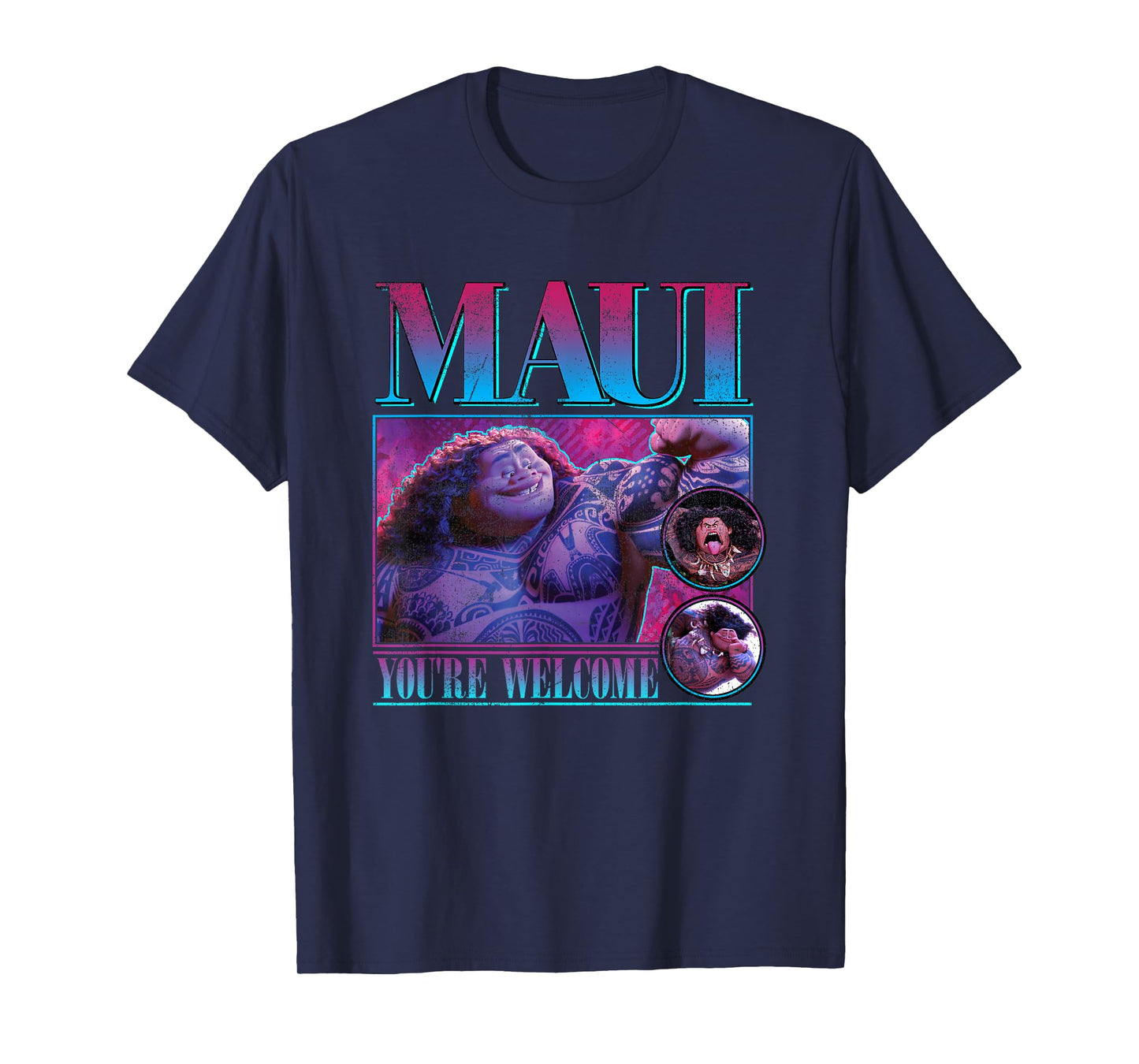 Disney Moana Maui You're Welcome Vintage Portrait Frame T-Shirt