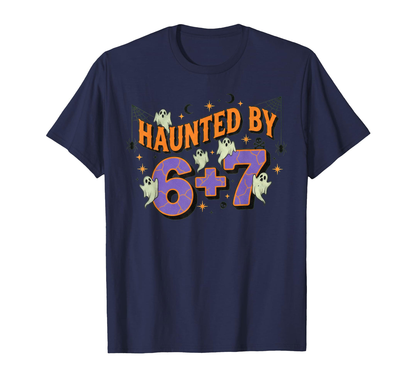 67 Meme Halloween Costume Haunted by 6-7 T-Shirt