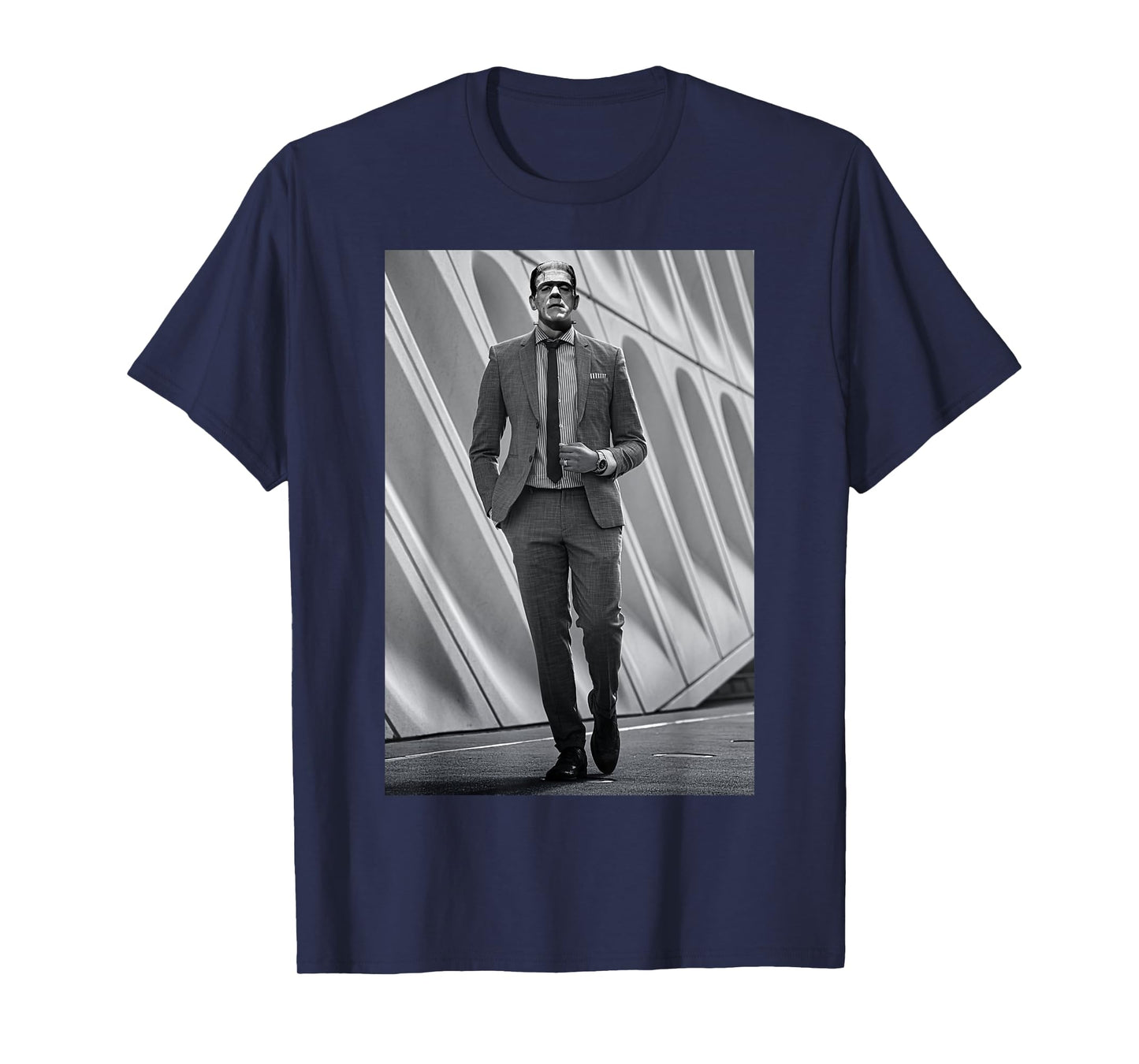 Frankenstein Cool Dapper Frankenstein Monster Suit Halloween T-Shirt