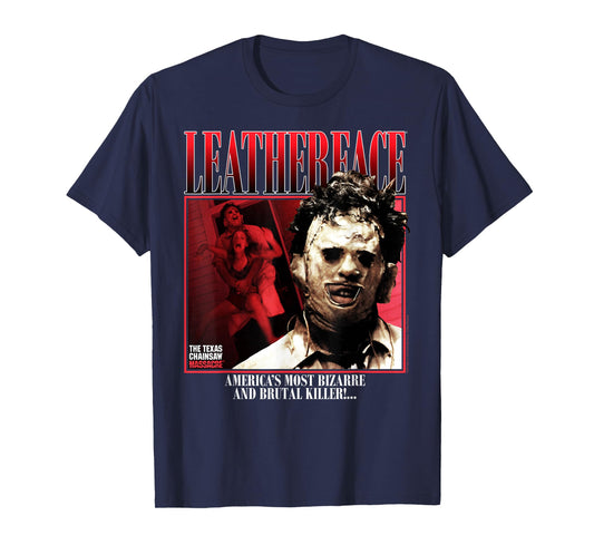The Texas Chainsaw Massacre Leatherface 90's Style Horror T-Shirt