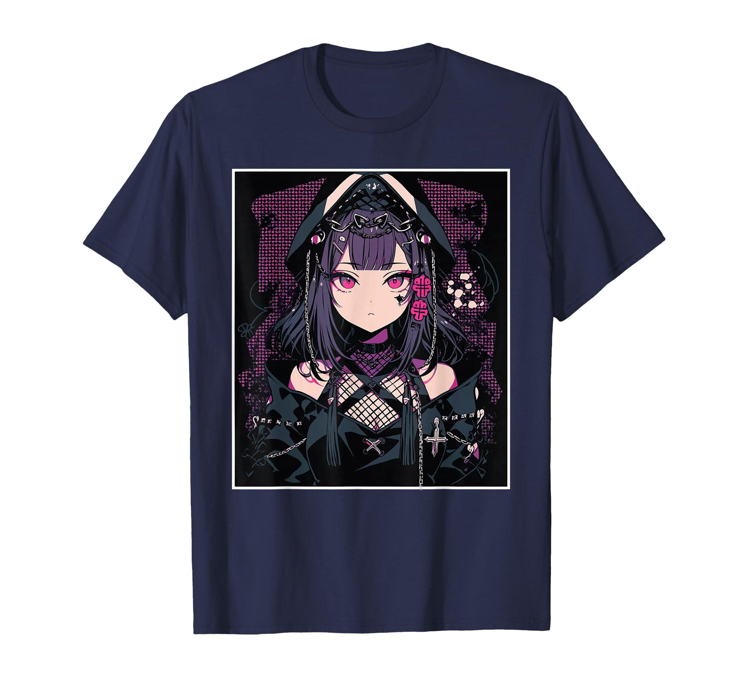 Anime Girl Gothic Waifu Japanese Aesthetic Kawaii Otaku T-Shirt