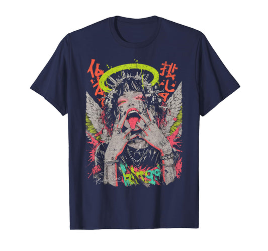Japanese Streetwear Cyberpunk Y2K Techwear Retro Manga Anime T-Shirt
