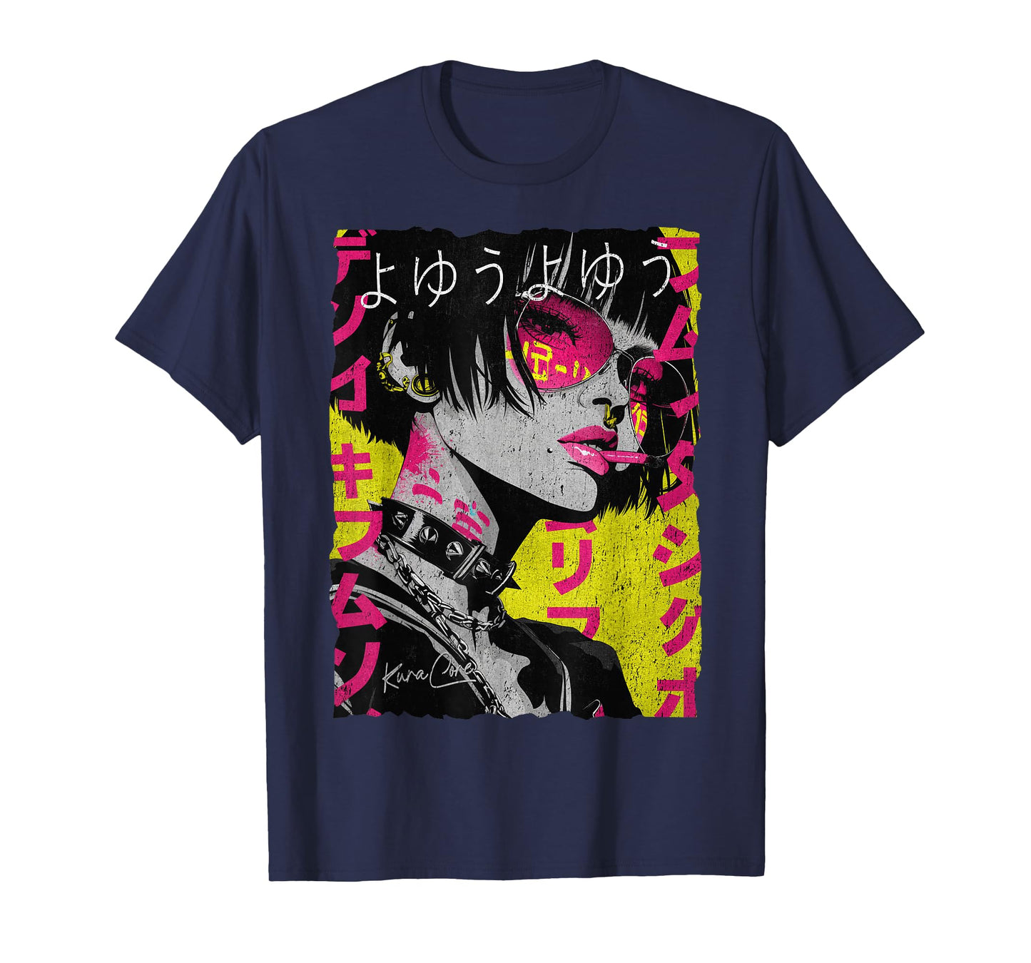 Japanese Streetwear Cyberpunk Y2K Techwear Retro Manga Anime T-Shirt