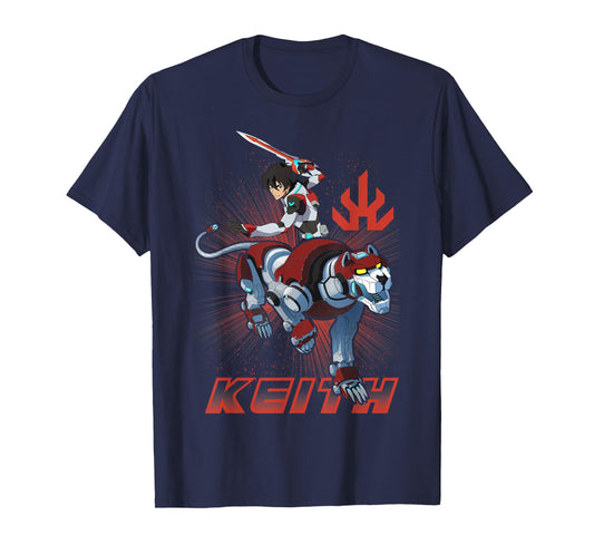 Voltron Legendary Defender Paladin Keith T-Shirt - Black, Small, Men's Classic Fit, Short Sleeve, Cotton, Officially Licensed