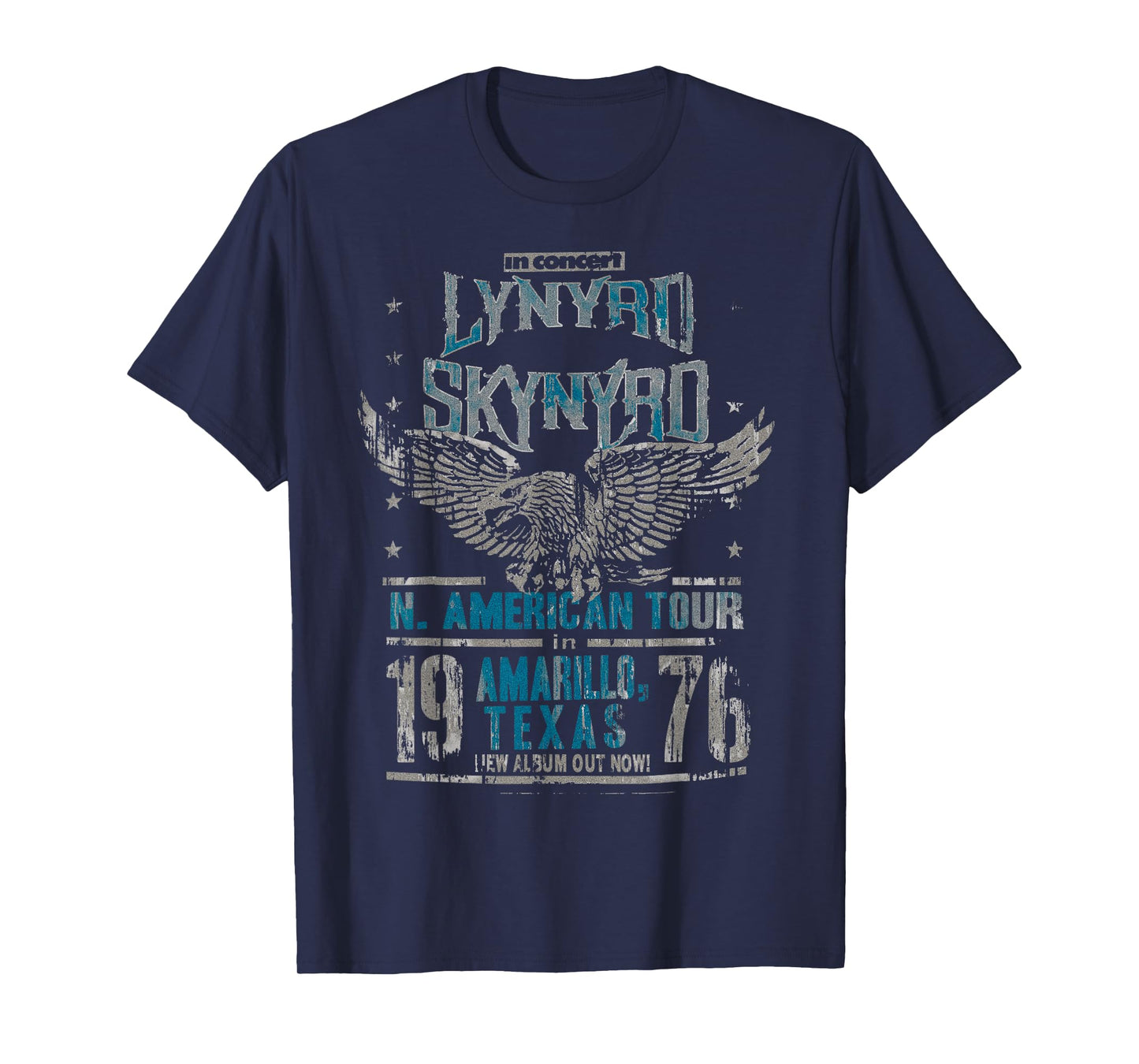 Lynyrd Skynyrd in Concert Amarillo Texas Vintage 1970s Rock T-Shirt