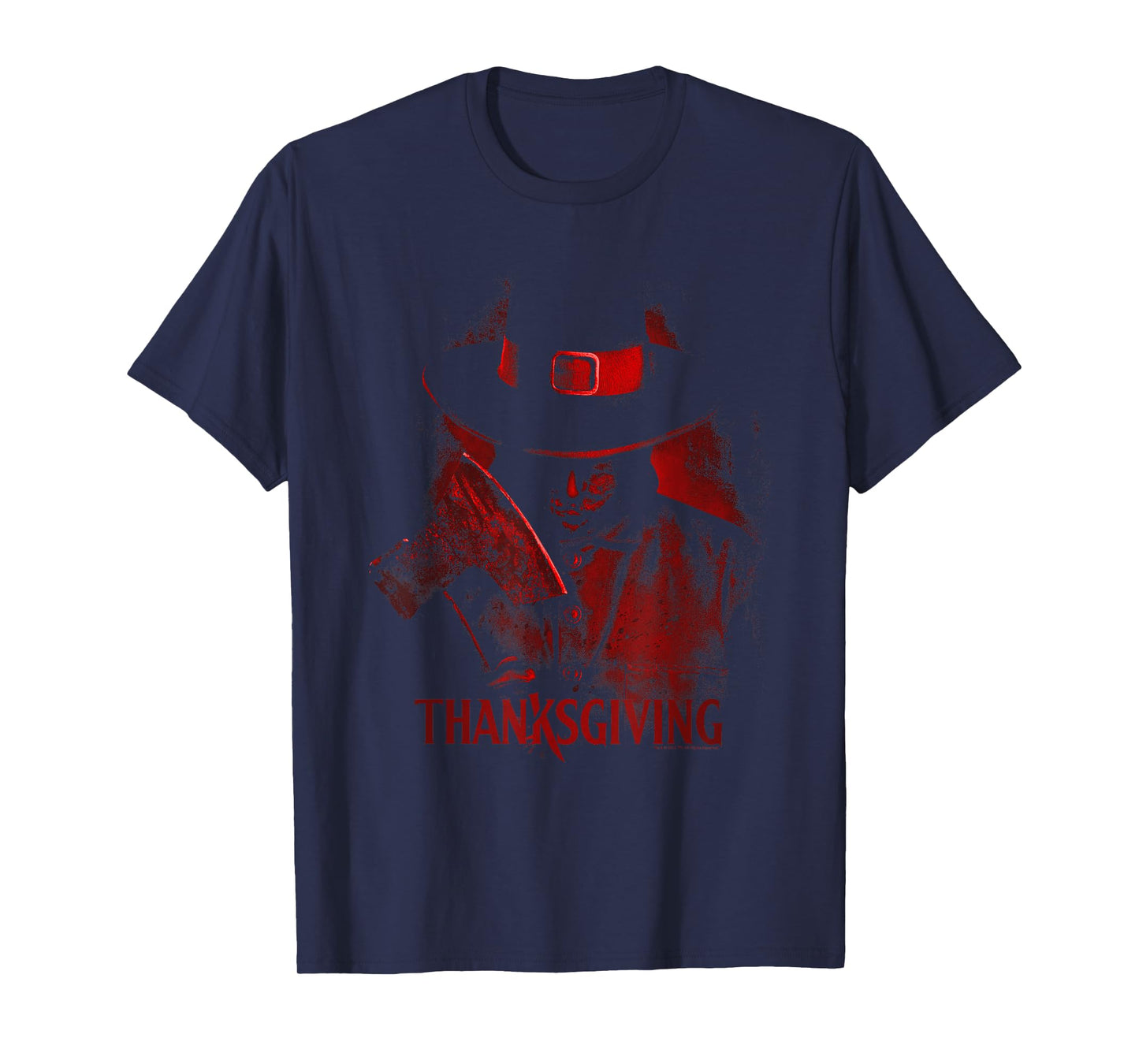 Thanksgiving Red Hue Horror Slasher Film Poster T-Shirt