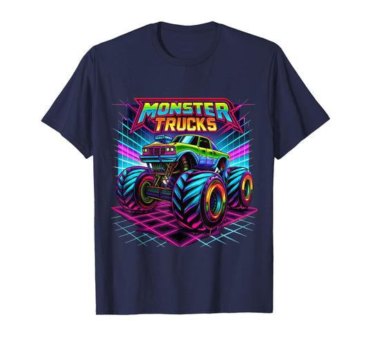 Monster Truck Colorful Graffiti For Toddlers Youth Adults T-Shirt