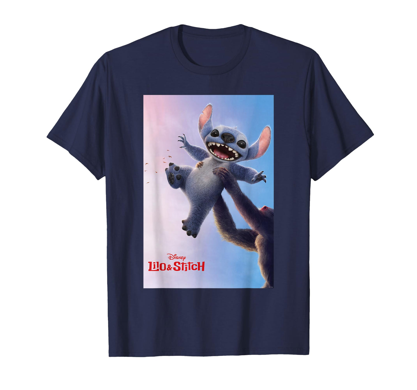 Disney Lilo & Stitch Rafiki Lifting Stitch Poster T-Shirt