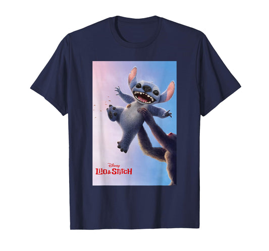 Disney Lilo & Stitch Rafiki Lifting Stitch Poster T-Shirt