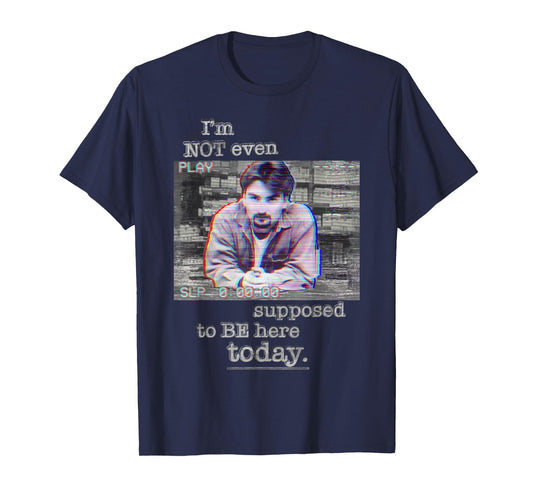 Clerks VHS Dante Hicks Be Here Today Retro 90s T-Shirt