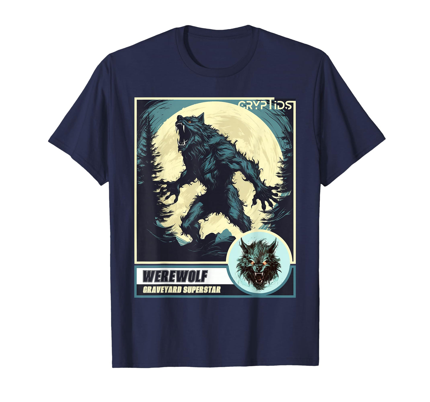 Scary Werewolf Howling at The Moon T-Shirt