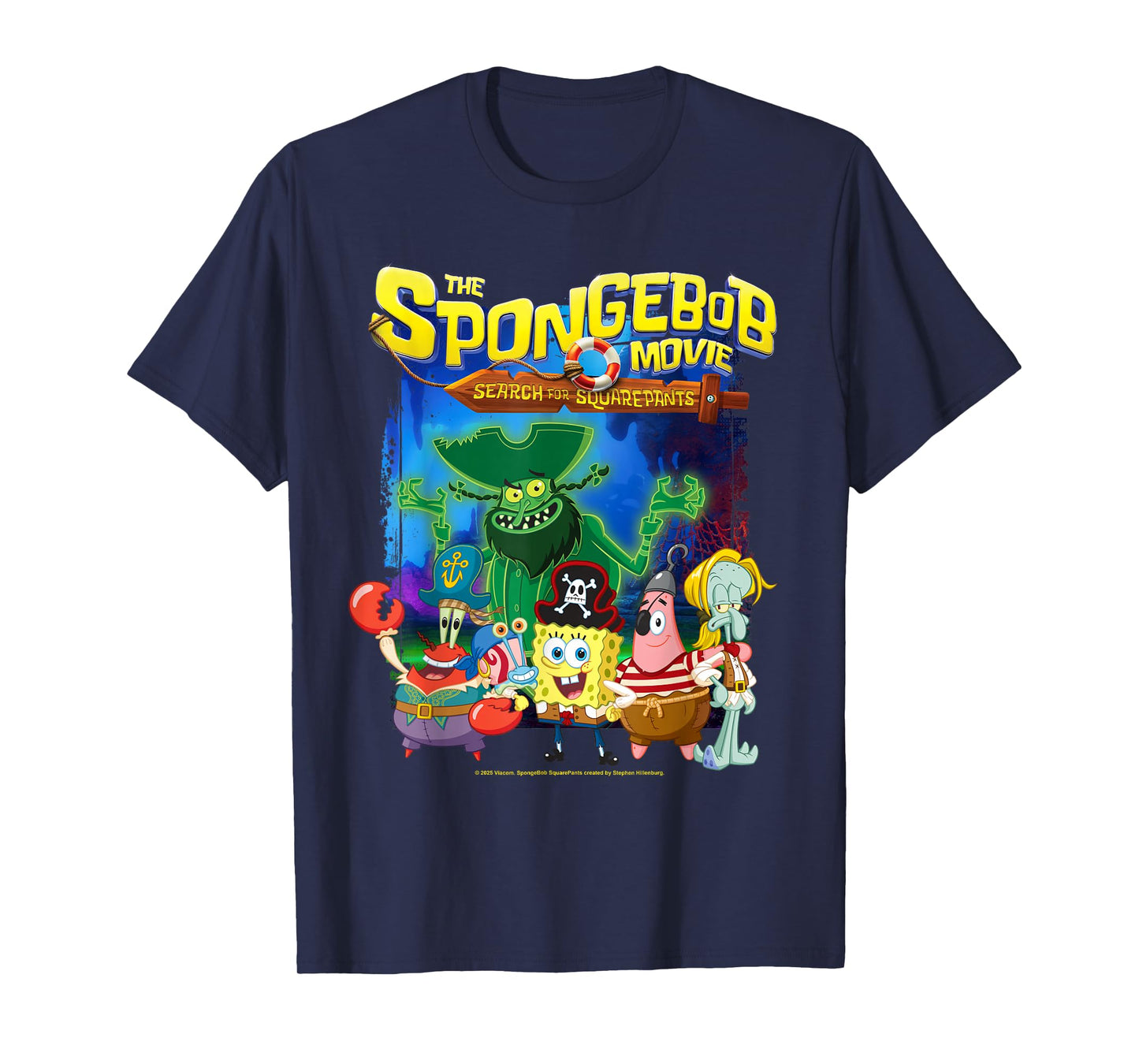 Spongebob Movie (2025) Crew Lineup T-Shirt