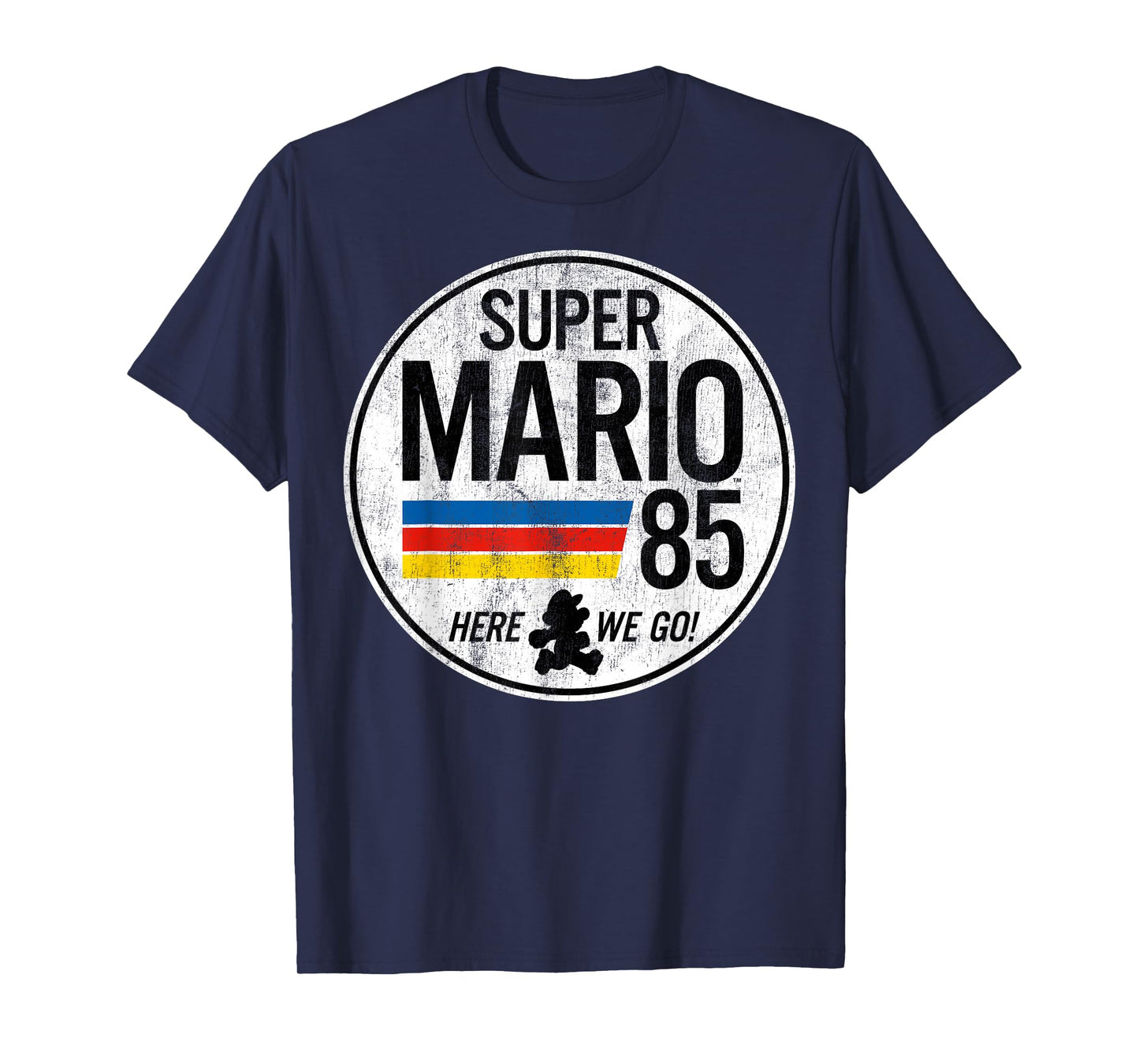 Nintendo Super Mario Here We Go '85 Retro Vintage T-Shirt T-Shirt