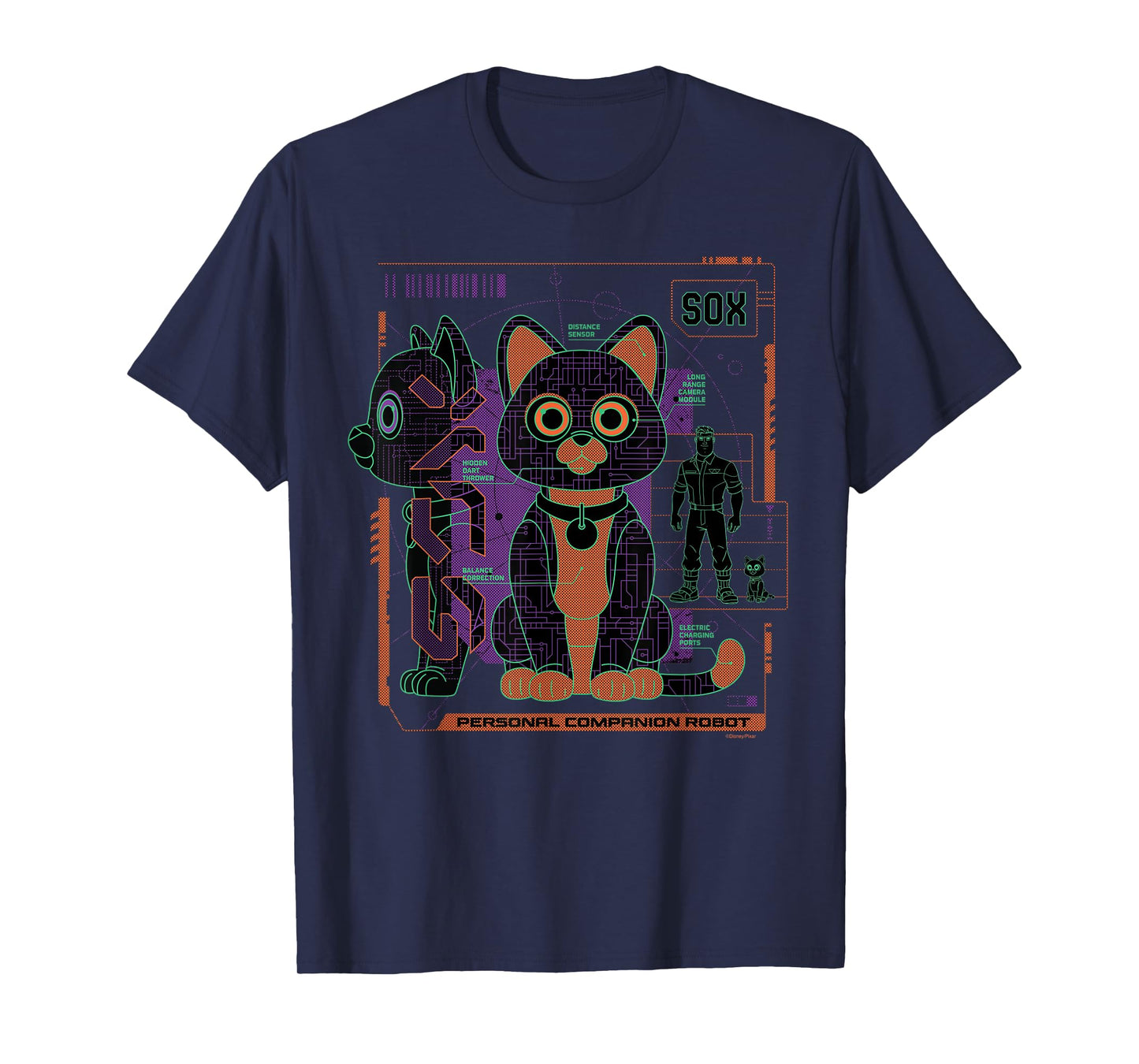 Disney Pixar Lightyear Sox Personal Companion Robot T-Shirt