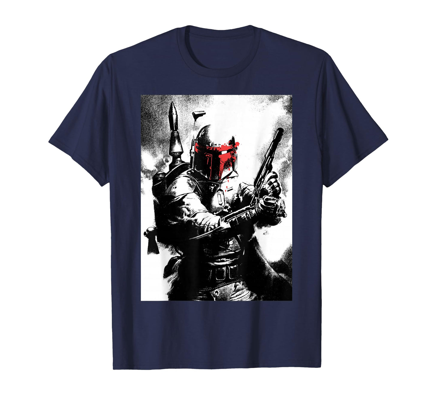 Star Wars Boba Fett Red Mask Portrait T-Shirt
