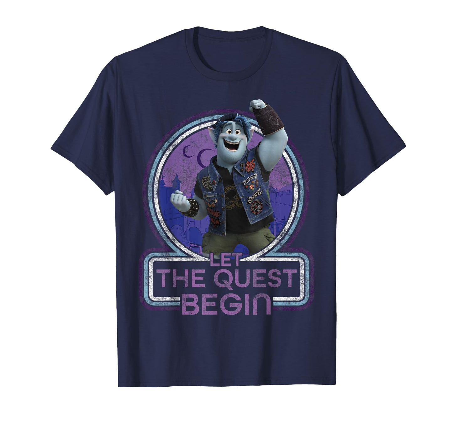 Disney Pixar Onward Barley Let The Quest Begin Portrait T-Shirt