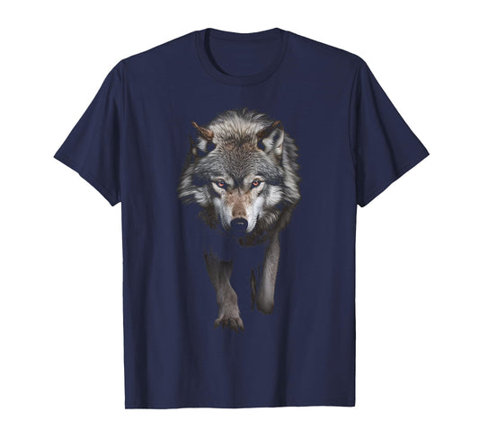 Wolf Animal Motif Illustration Wolf T-Shirt