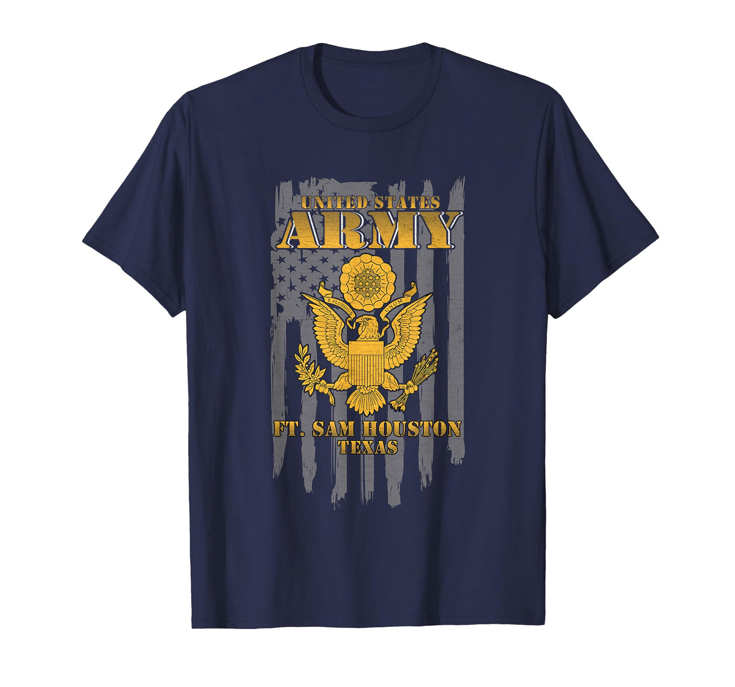 Fort Sam Houston Texas US Army American Flag Vintage Retro T-Shirt