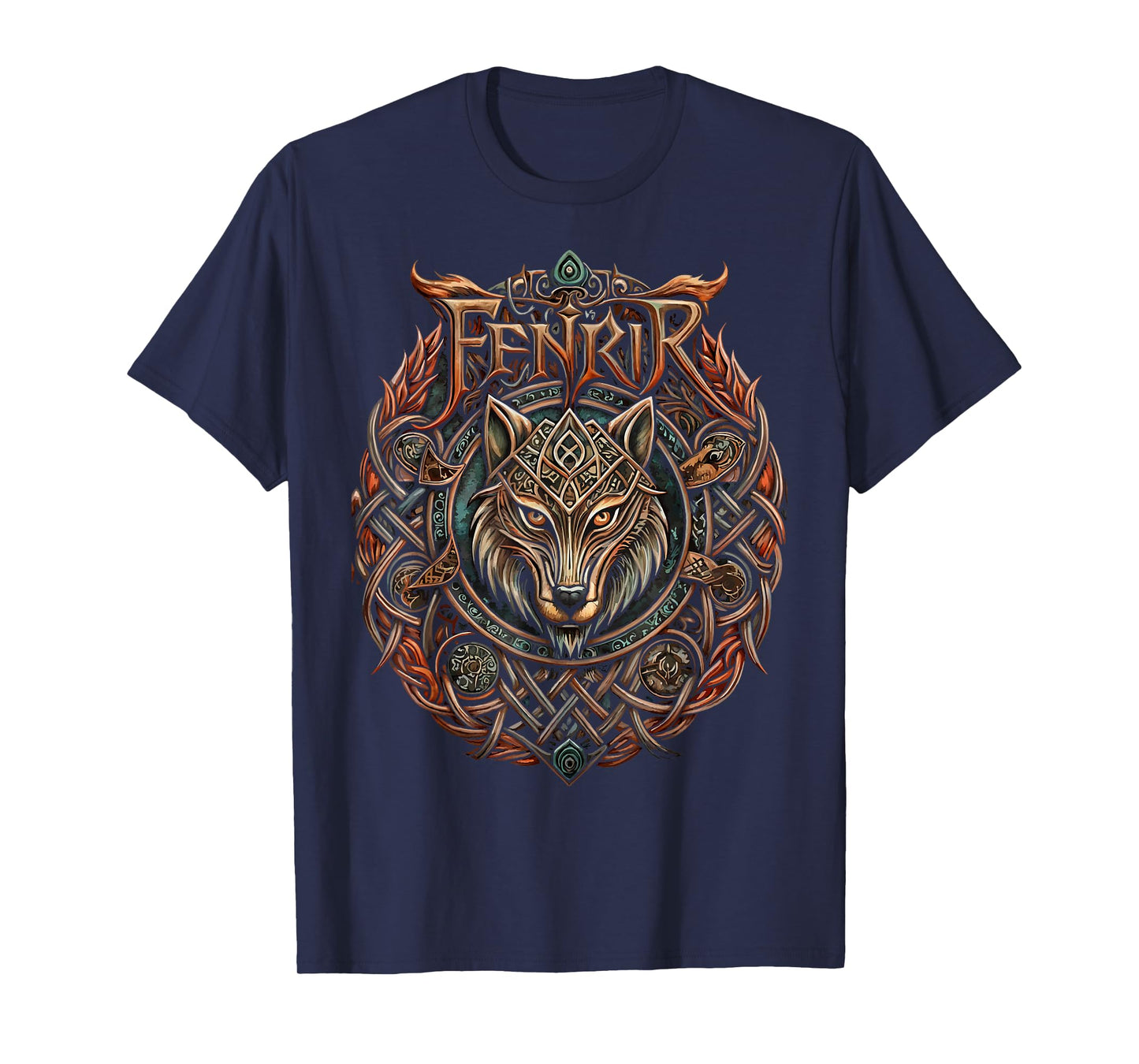 The Chains of Fenrir – Nordic Mythology & Fantasy Wolf T-Shirt