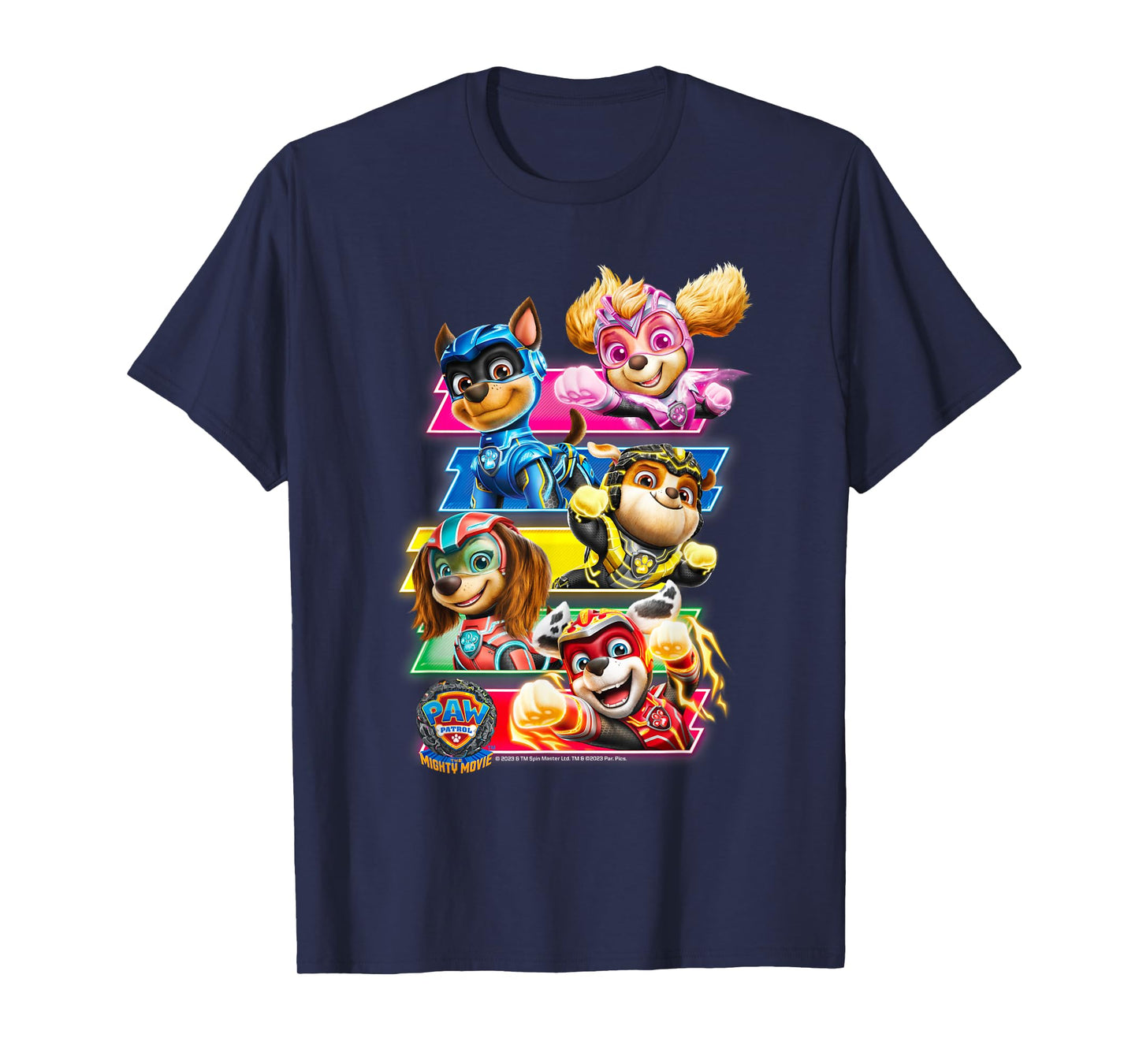 PAW Patrol: The Mighty Movie Comic Strip Group T-Shirt