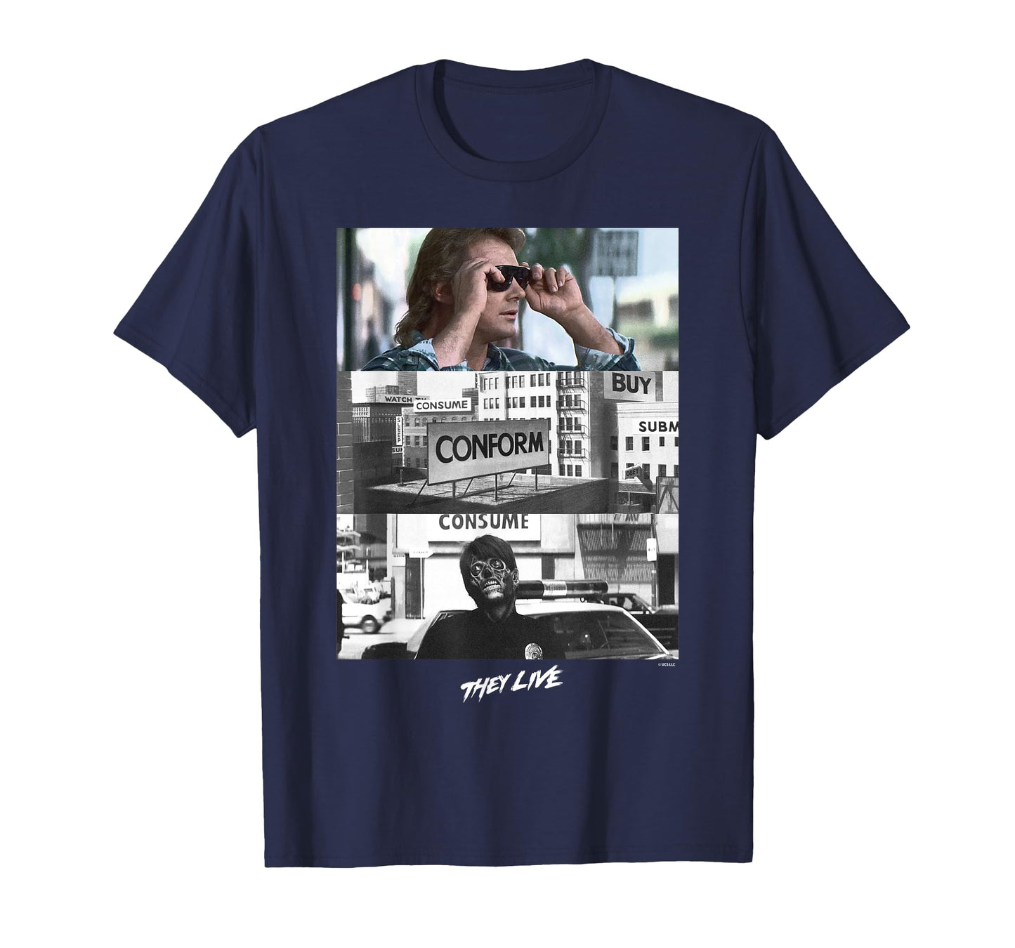 They Live John Nada Glasses Reveal T-Shirt