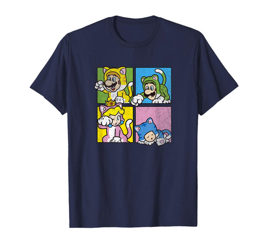 Super Mario 3D World Bowser's Fury Cat Costume Box Ups T-Shirt