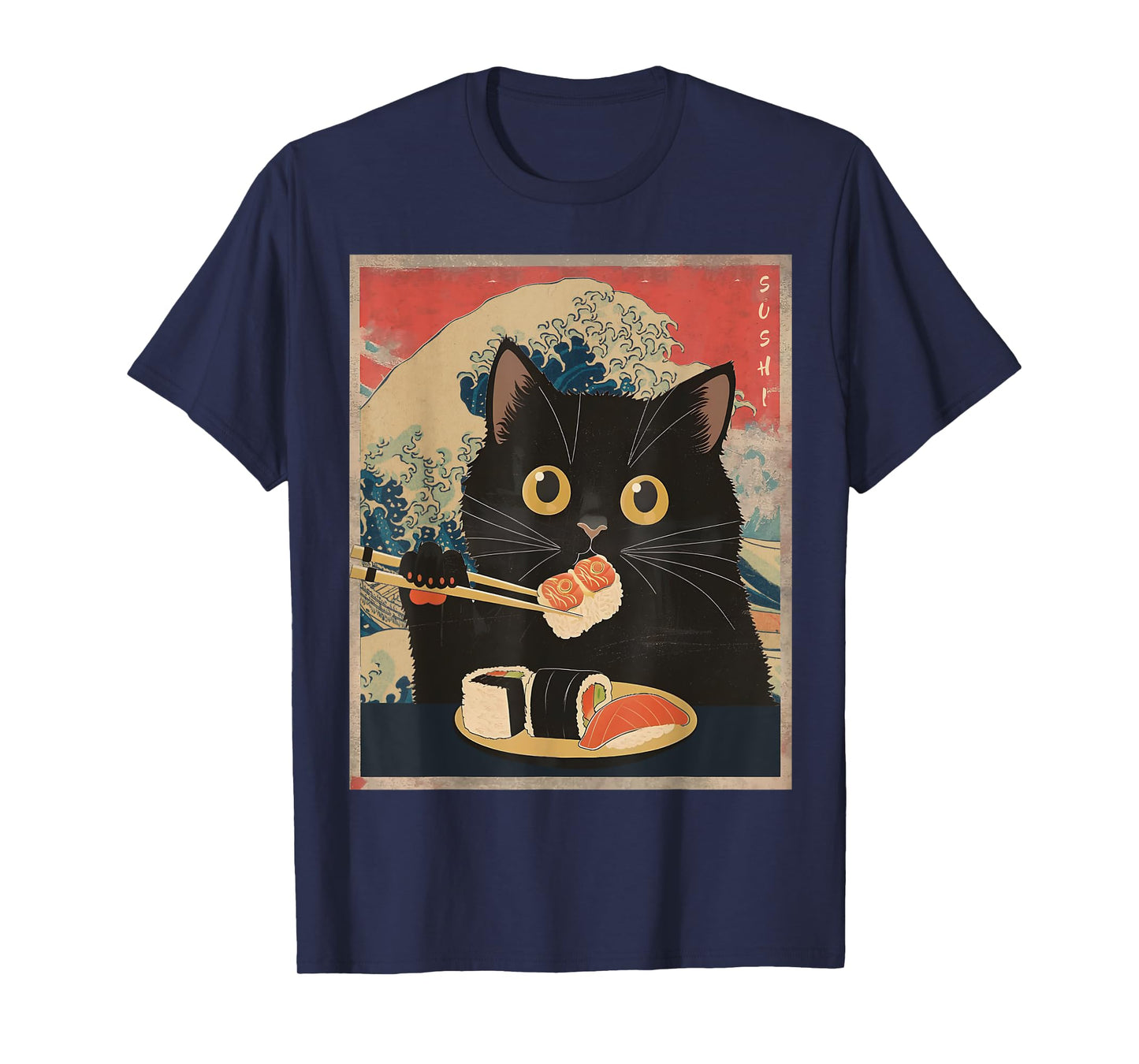 Sushi Cat Japanese Kawaii Sushi Cat Japan Anime Sushi Cat T-Shirt
