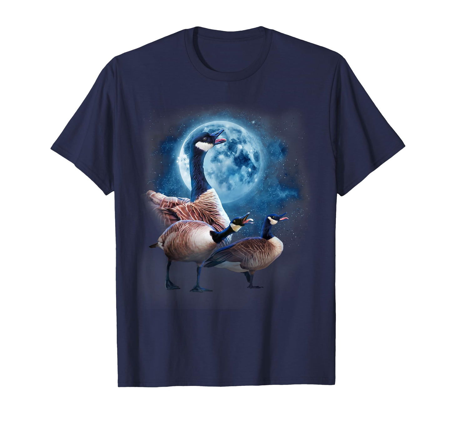 Canadian Goose Shirt - Howling at the Moon Silly Goose T-Shirt