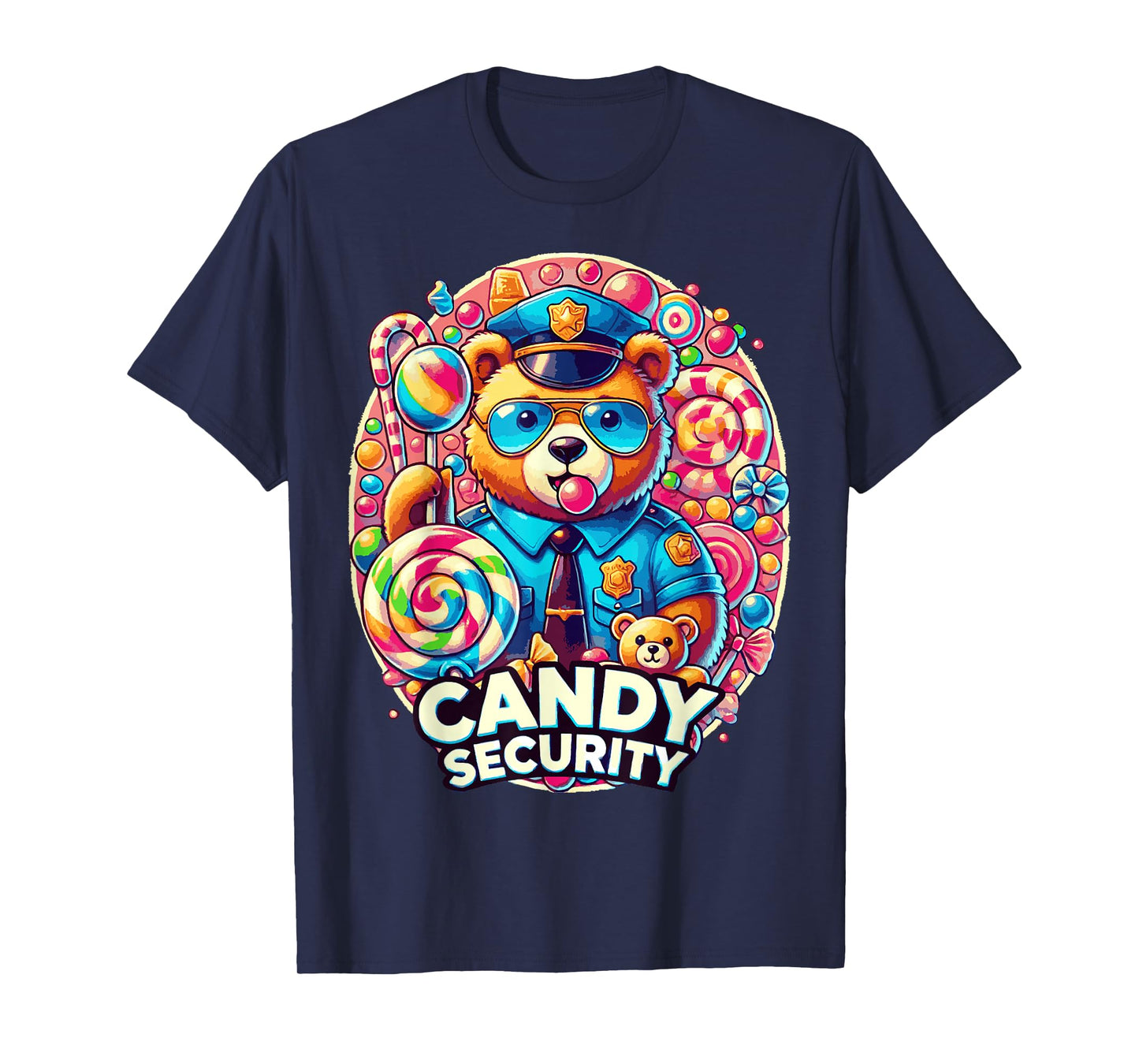 Candy Security Candyland Halloween Costume Kids Teens Adult T-Shirt