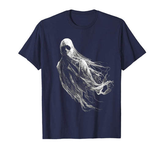 Ghost Costume Halloween Graphic Art Ghost T-Shirt