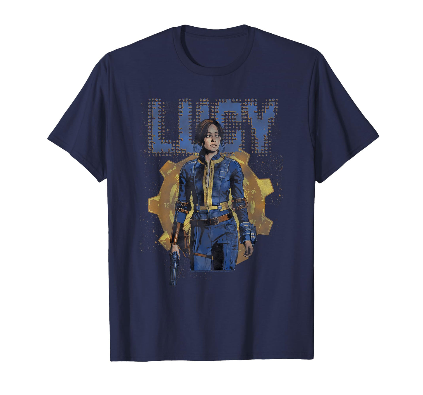 Fallout TV Series Lucy MacLean Halftone Vault 33 T-Shirt
