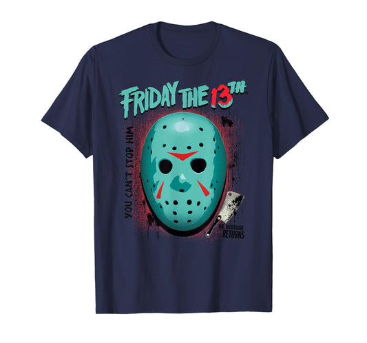 Friday The 13th Blue Mask and Axe Summerween Horror T-Shirt