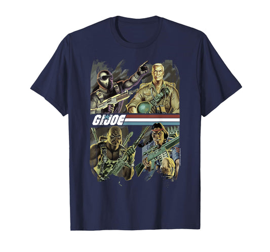 G.I. Joe Team Leader & Original Four Classic Comic Poster T-Shirt