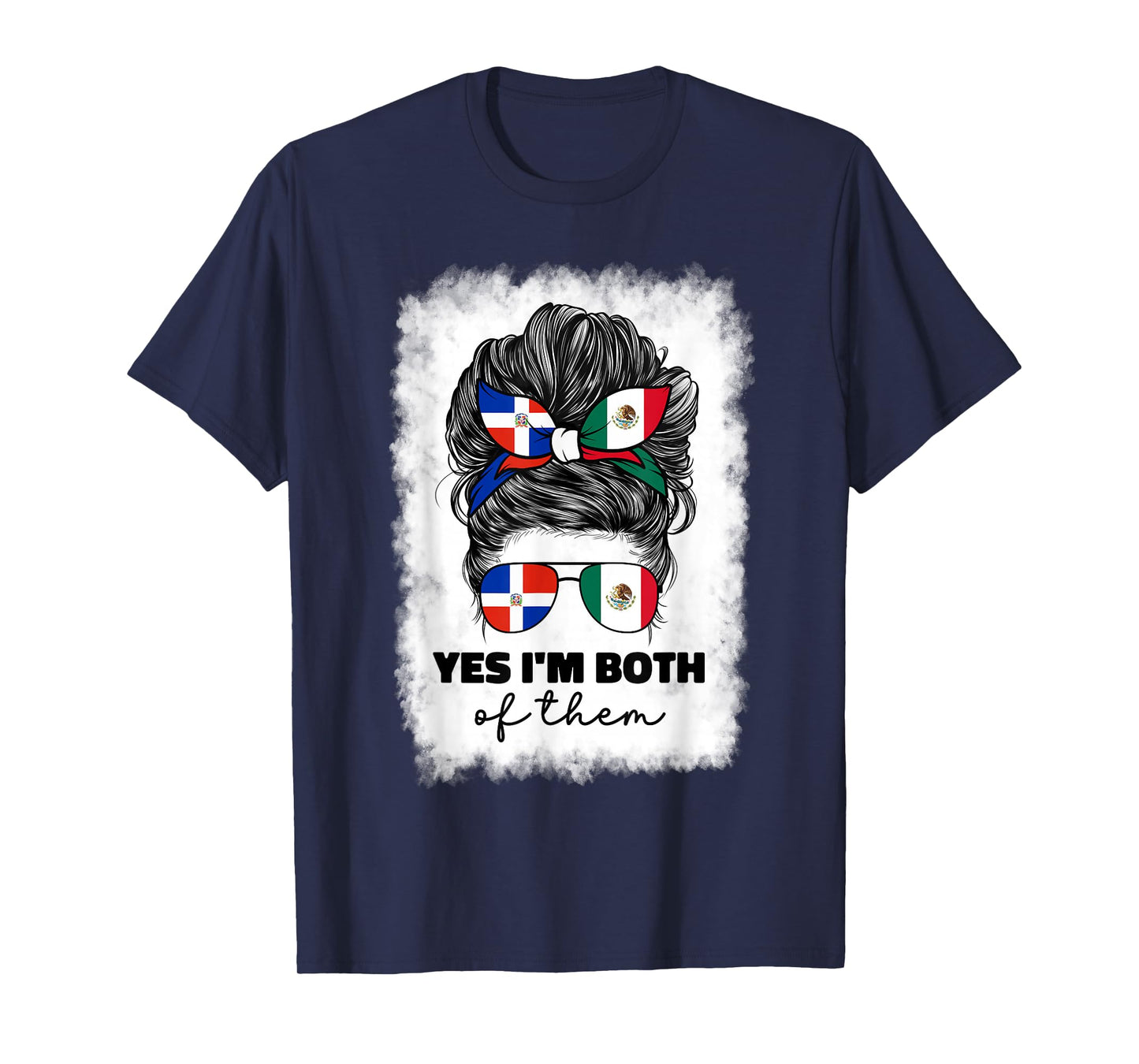 Half Mexican And Dominican Mexico Dominicana Flag Girl Girls T-Shirt