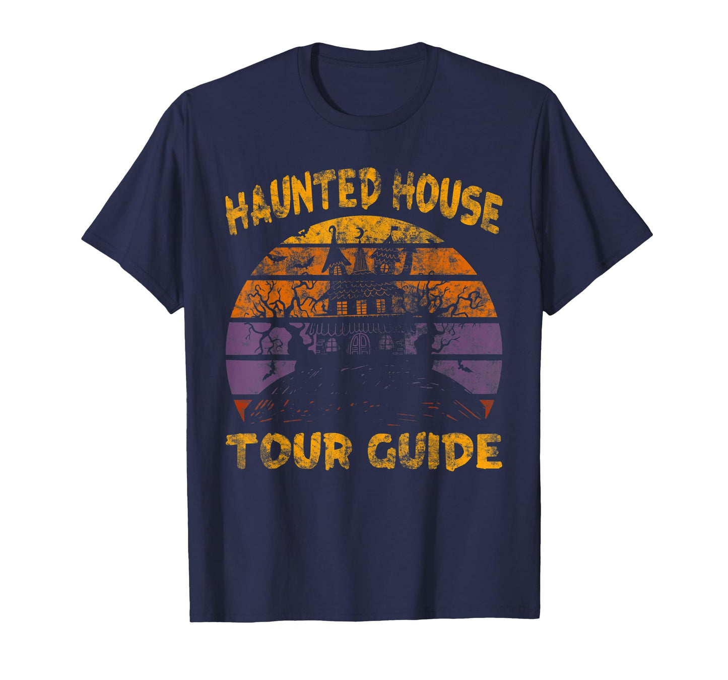 Vintage Haunted House Tour Guide Funny Retro T-Shirt