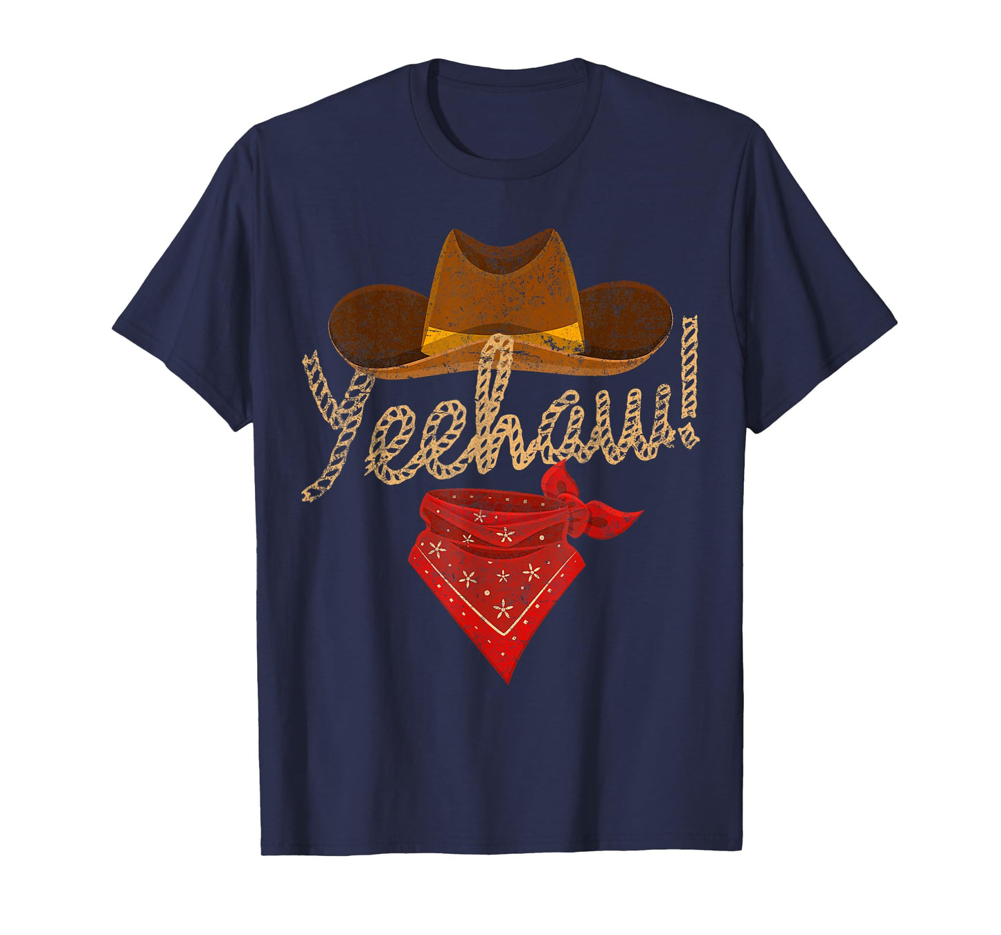 Yeehaw Cowboy Cowgirl Western Country Howdy Southern Yee Haw T-Shirt