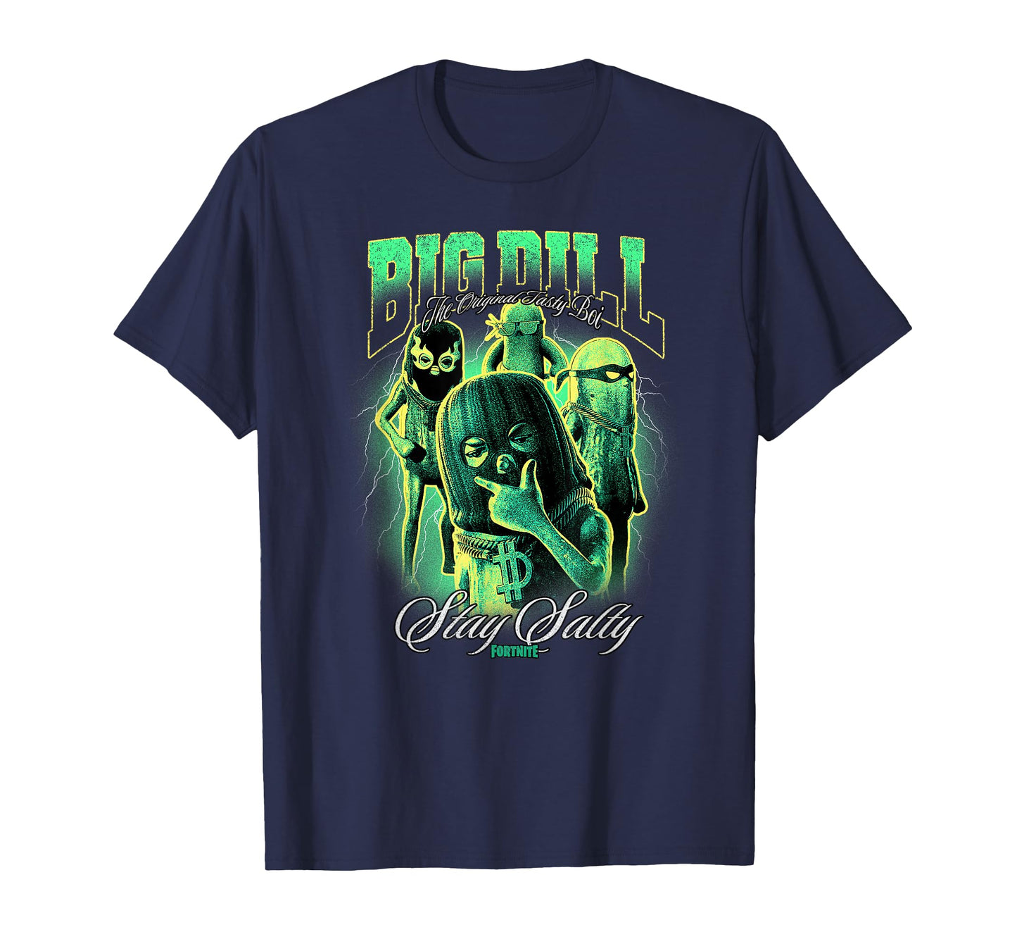 Fortnite Big Dill The Original Tasty Boi Stay Salty Retro T-Shirt