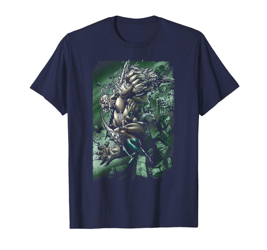 DC Comics Superman Doomsday Destruction T-Shirt - Unisex-Adults, Black, Small, Short Sleeve, Cotton Blend, T-Shirt