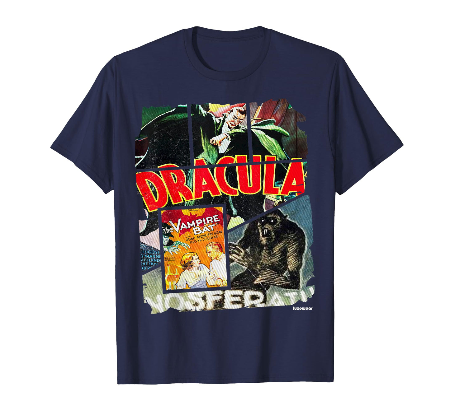 Vintage Style Horror Nosferatu Movie Poster Collage T-Shirt T-Shirt