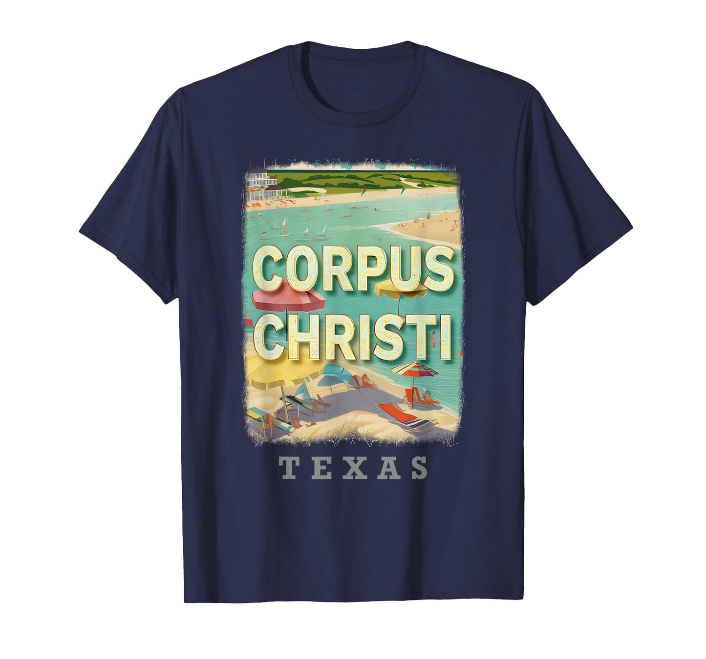 Corpus Christi Texas TX Beachside Bliss SD690 T-Shirt