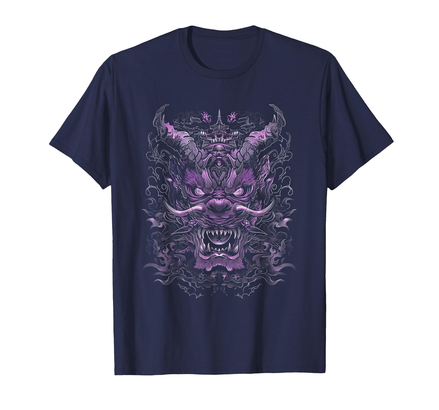 Anime Goth Japanese Oni Demon Mythical Dragon Fantasy Art T-Shirt