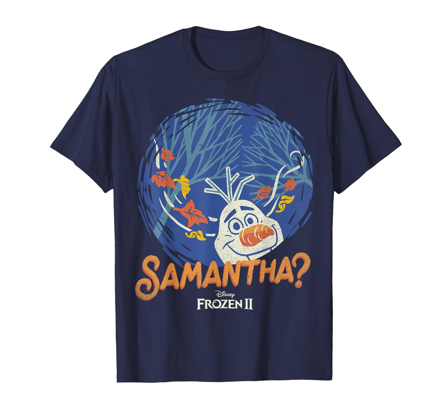 Disney Frozen 2 Olaf Samantha Circle Portrait T-Shirt