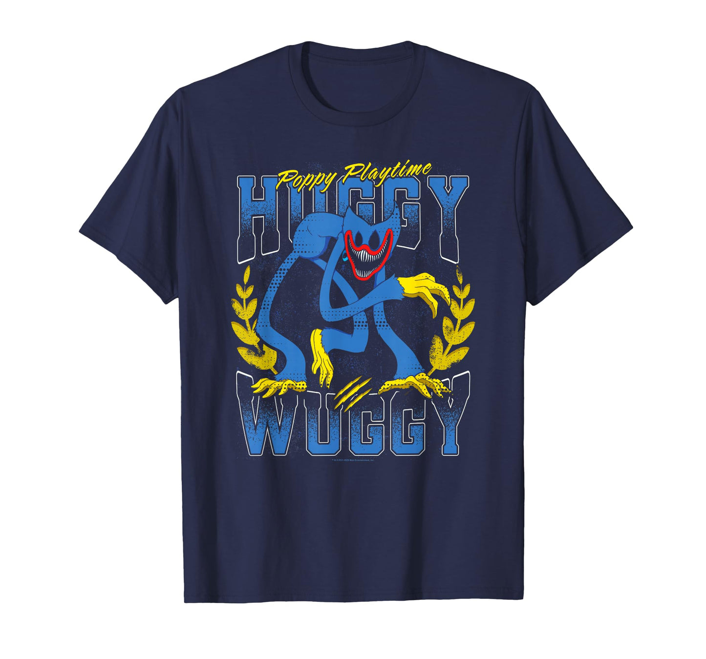 Poppy Playtime Nightmare Huggy Wuggy Distressed Portrait T-Shirt